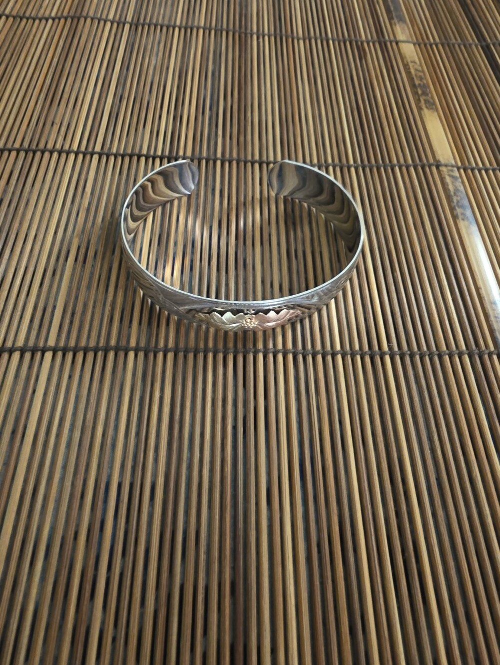 10k,sterling Silver Blackhills Gold Cuff Bracelet (Vintage)
